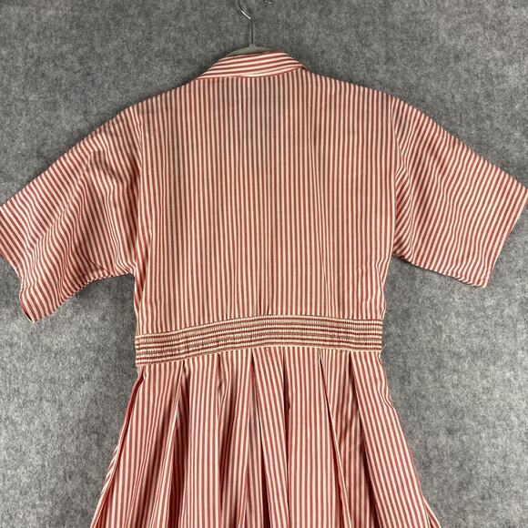 Vintage Ronnie Heller Designs For MJ Dress Womens 4 Red White Stripe Retro USA - Picture 11 of 15